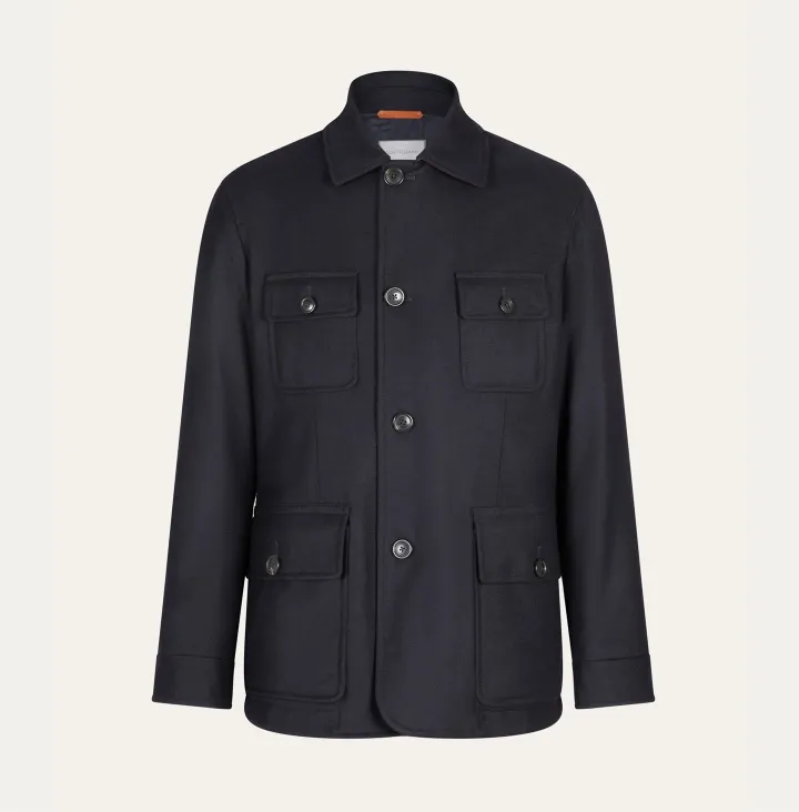 Overjacket con interno in piuma