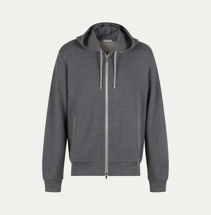 Topwear con cappuccio in cashmere cotone