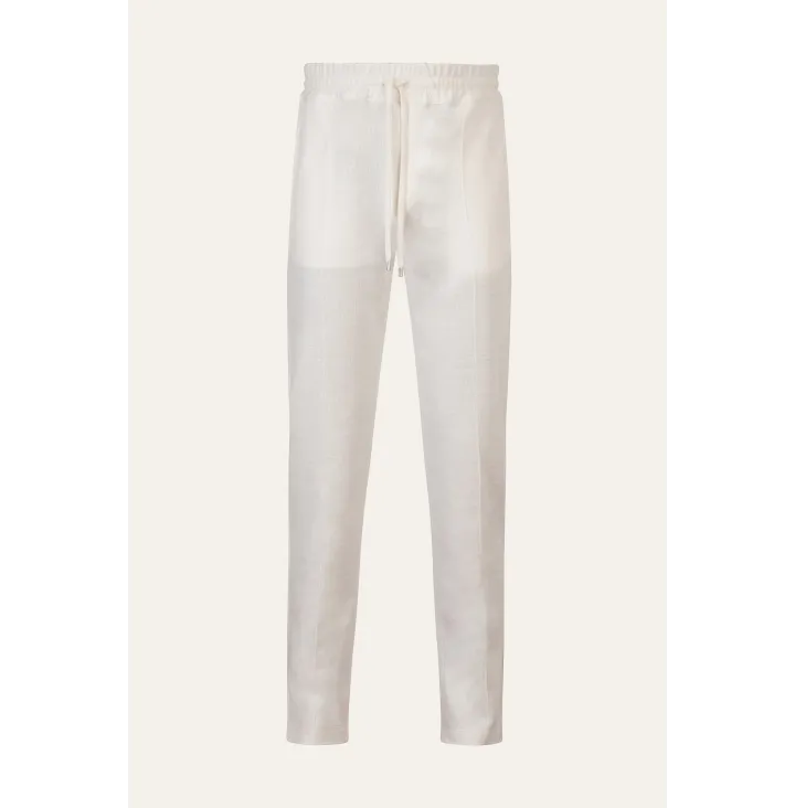 Pantalone travelwear in lino e cotone