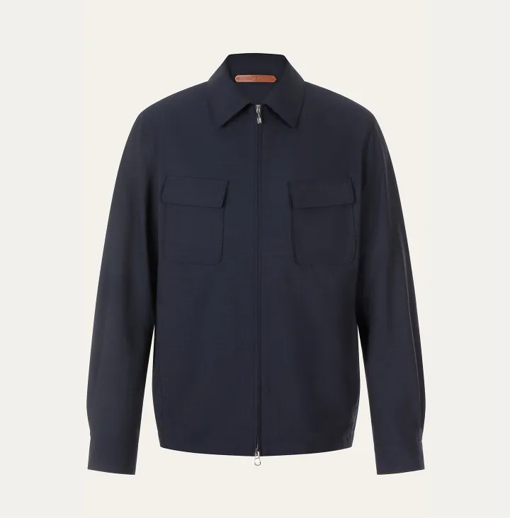 Unlined shirt jacket