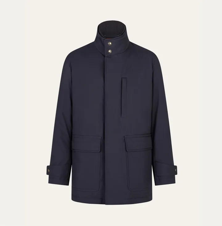 Nylon parka with padding